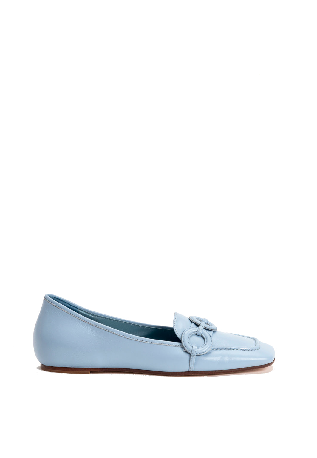 Edler hellblauer Loafer aus Nappaleder